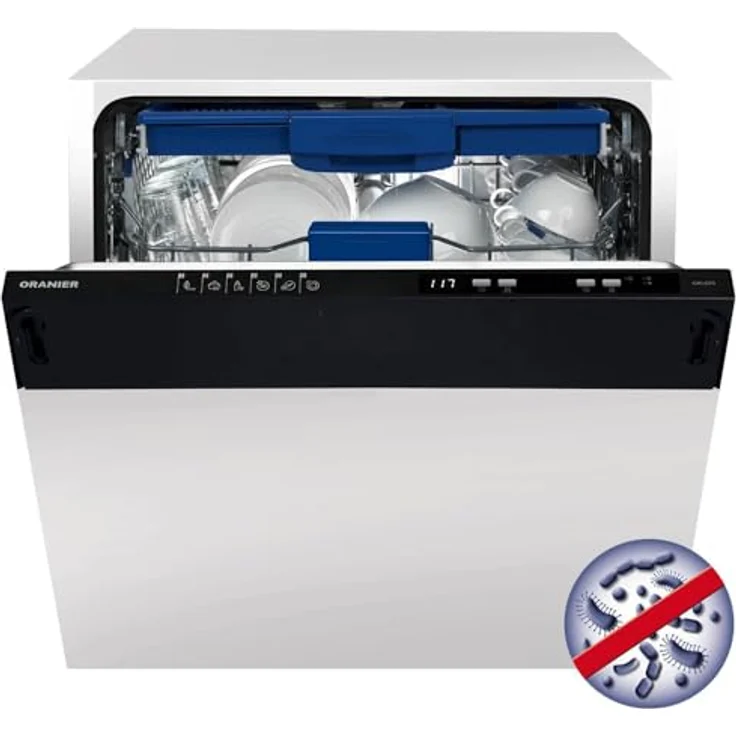 Oranier GXL670, Vollintegrierbarer Einbaugeschirrspüler XXL mit 15 Maßgedecken und 6 Programmen, Edelstahl-Innenbehälter – Bild 2