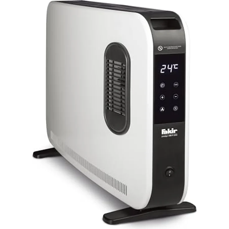 Fakir HK-T 2000 Konvektor Elektrische Heizung - Konvektor Heizung mit 3 Heizstufen und Turbo-Gebläse, LED Touch-Display, Energieeffizient dank automatischer Abschaltung, Kippschutz, Elektro Heizkörper – Bild 1