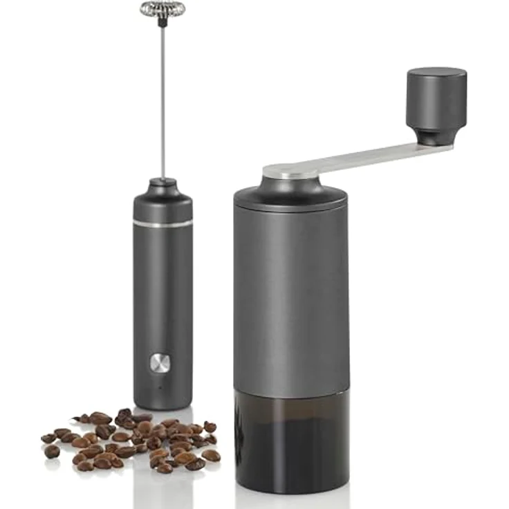 AdHoc MC11 Kaffeemühle Moro | Manuelle Mühle mit CeraCutXL Keramikmahlwerk, DirectDrive-Kurbel, stufenlos einstellbar, CAP-System & Aromaschutz, dark grey – Bild 4