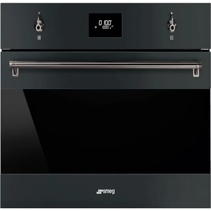 Smeg SO4301M0N Kombi Backofen mit Mikrowelle 45 cm Classici Design Sonderserie Mattschwarz