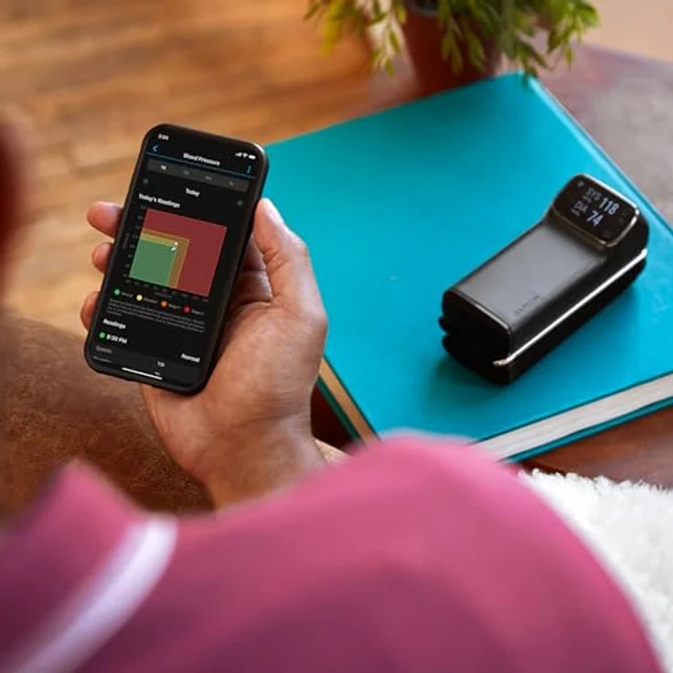 Garmin, Index BPM smartes Oberarm-Blutdruckmessgerät, medizinisch zertifiziert, Oberarm, WLAN-Synchronisation – Bild 4
