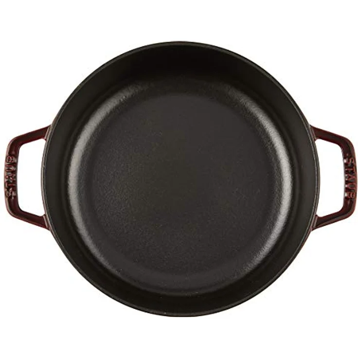 Staub Bräter mit Chistera, Induktionsgeeignet, Gusseisen, Grenadine, 24 cm, 1 Einheiten – Bild 3