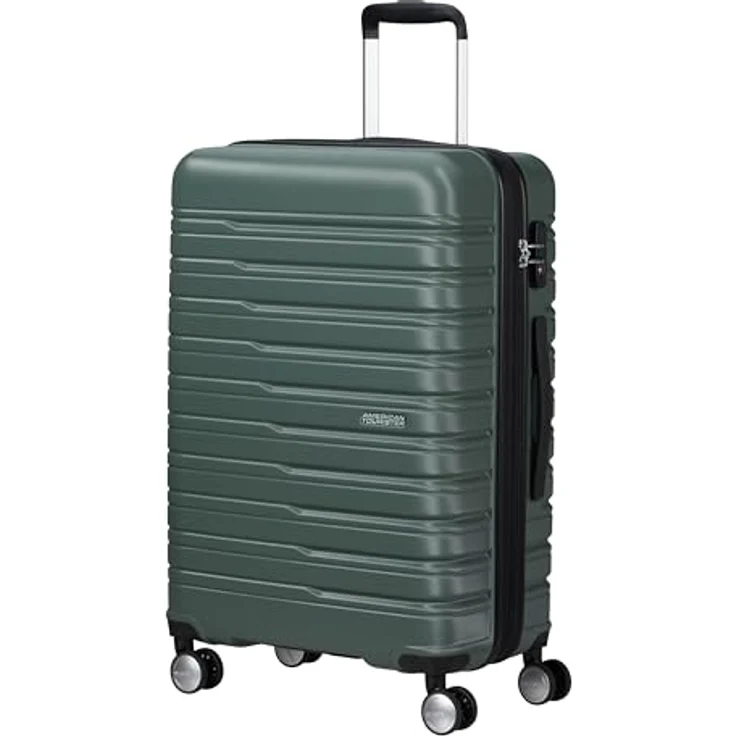 American Tourister, Koffer, Flashline 4 Rollen Trolley 67 cm, Grün, (69 l) - Robuster ABS Koffer mit TSA-Schloss und Wäschefach – Bild 1