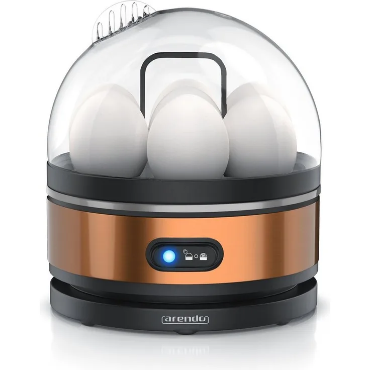 Arendo Sevencook Edelstahl Eierkocher, 7-fach, 400 W, Warmhaltefunktion, Härtegrad einstellbar, silber - Preisvergleich