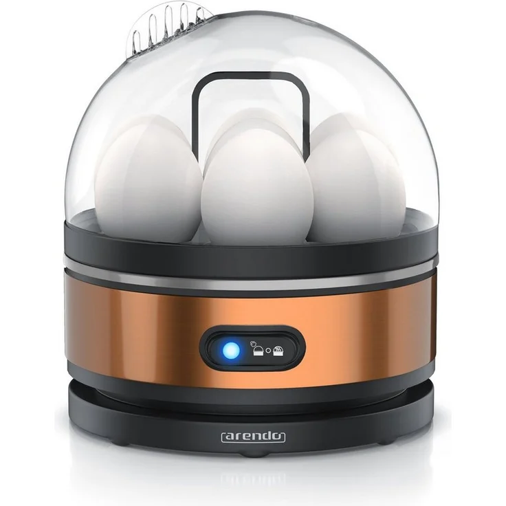 Arendo Sevencook Edelstahl Eierkocher, 7-fach, 400 W, Warmhaltefunktion, Härtegrad einstellbar, silber - Preisvergleich