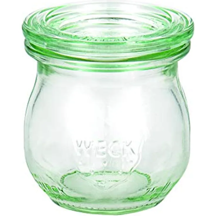 Weck Einmachgläser Tulpenglas 75 ml mit Deckel Klammer Gummi 12 Vorratsgläser
