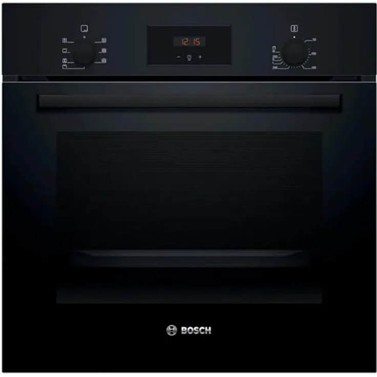 Bosch HBF133BA1 Einbau-Backofen elektrisch Umluft, 66 Liter, schwarz, EEK A