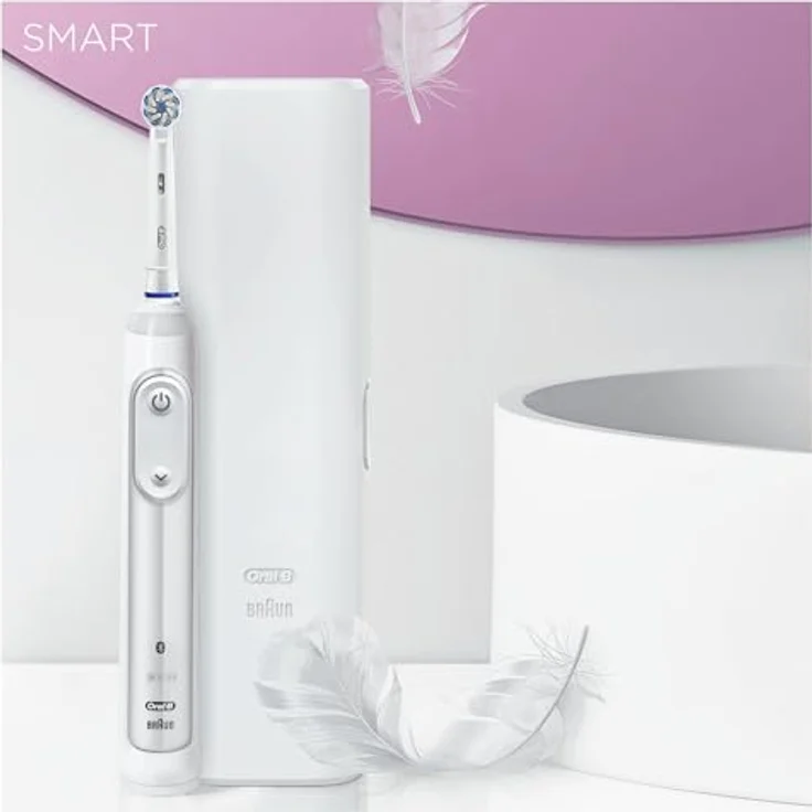 Oral-B Smart Sensitive elektrische Zahnbürste + Reiseetui - White – Bild 3