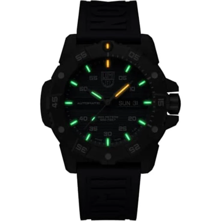 Luminox Automatikuhr Luminox XS.3863 Herrenuhr Master Carbon Seal Automatik 45mm 20ATM, Blaues Zifferblatt und Kautschukarmband – Bild 2