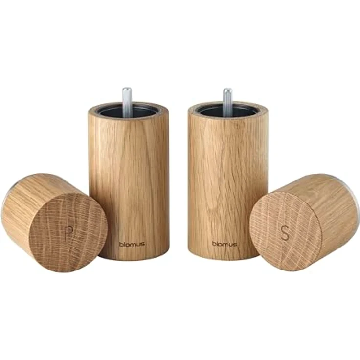 blomus Mühlen-Set PEPE, 2er Set Salz-/Pfeffermühlen aus FSC-zertifiziertem Eichenholz, manuell, elegantes Design, pflegeleicht – Bild 5