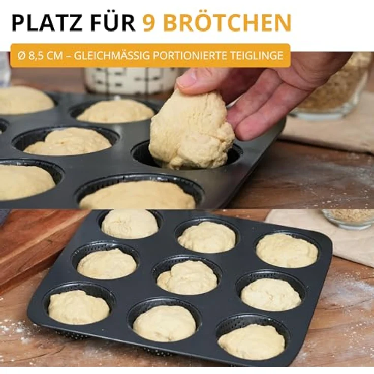 WESTMARK Brötchen Backform 9 Nester (105674) – Bild 5
