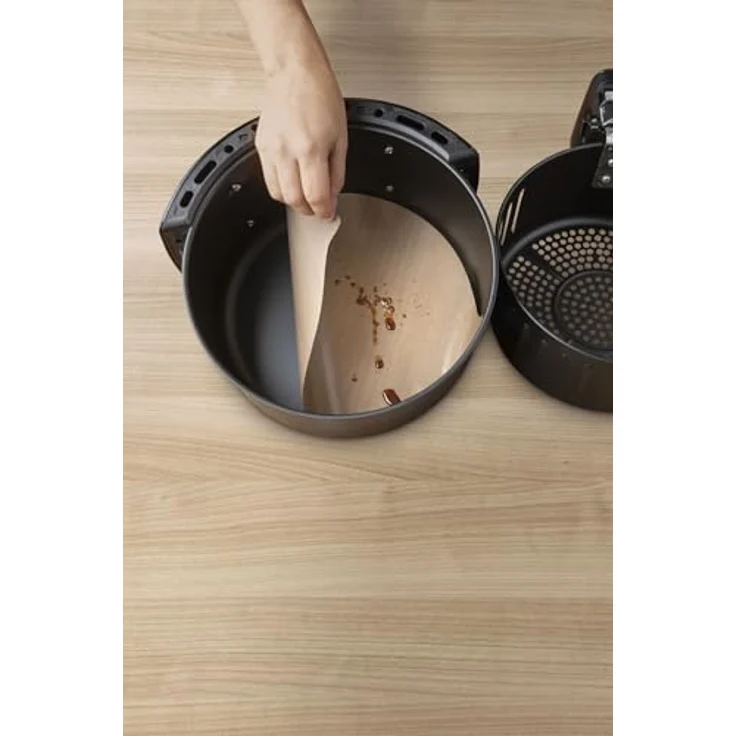 Xavax wiederverwendbares Backpapier für Heißluftfritteuse (Antihaft, Schutzeinlagen, dampfdurchlässig, zuschneidbar, hitzebeständig, spülmaschinengeeignet, Filter, Airfryer Zubehör) – Bild 5