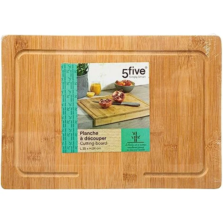 Bamb Schneidebrett + Flansch 35x24, ohne Guss – Bild 4