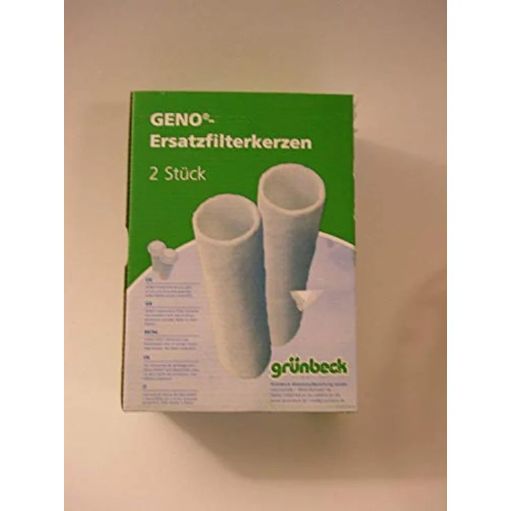 GRÜNBECK GENO-EFK 80 µm Filterkerzen Größe 1, Set aus 2 auswechselbaren Ersatzfiltern mit Schutzglocke für zuverlässige Trinkwasserfiltration – Bild 2