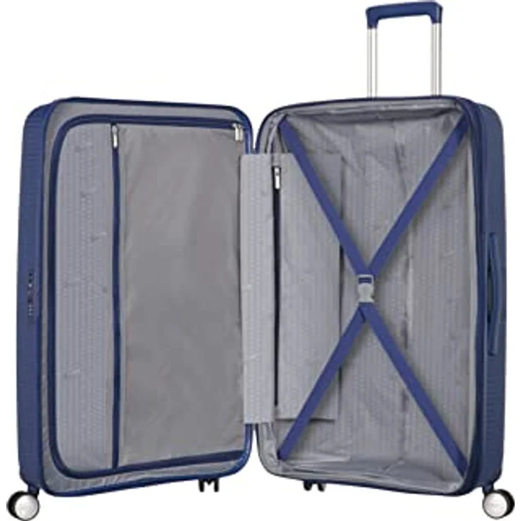 American Tourister Soundbox - Spinner L Erweiterbar Koffer, 77 cm, 110 L, Blau (Midnight Navy) – Bild 2
