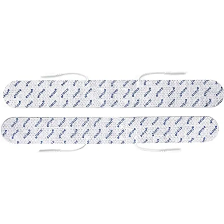 Axion Elektrodenpads 33x4cm, selbstklebende TENS EMS Elektroden für Rücken, 2mm Stecker, 2 Stück