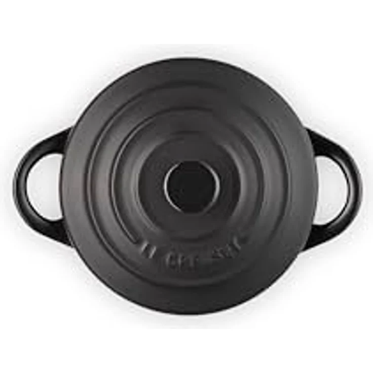 Le Creuset Mini-Cocotte- Bräter, Rund, 200 ml, 10 x 5 cm, Steinzeug, Schwarz – Bild 5