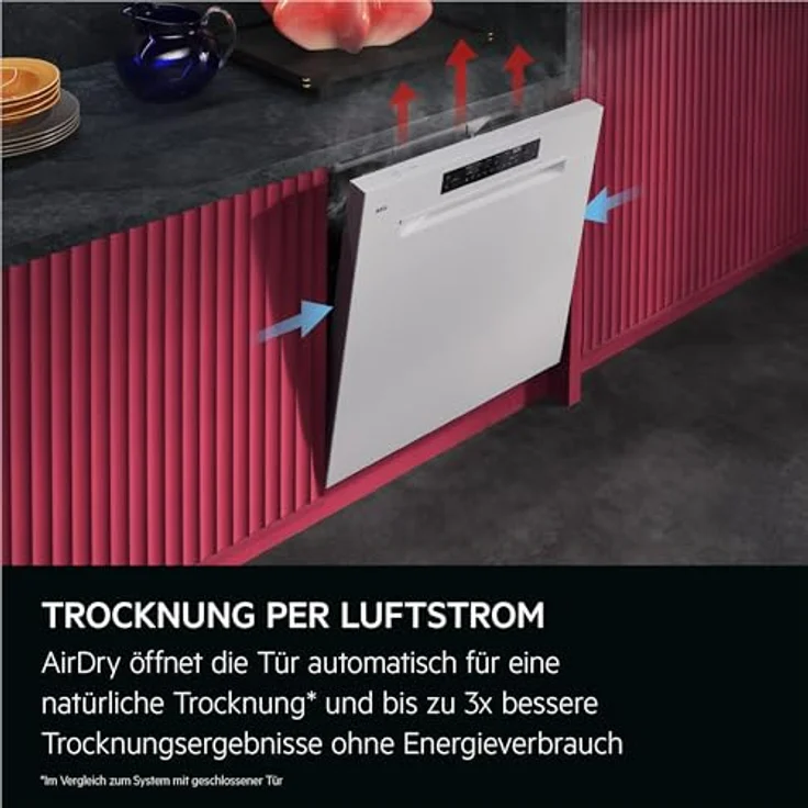 AEG GU7200A1SCM 7000 Geschirrspüler, unterbaufähig, 596 mm breit, 44 dB (A), AquaSave, EasyFlex Körbe, AirDry Trocknungssystem – Bild 8