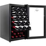 El Fuego® Weinkühlschrank AY 291, für 41 Flaschen, digitaler Touchscreen, 98 Liter Volumen, 5 Fächer, Temperatur regelbar 5-20°C, extrem leise 41 dB