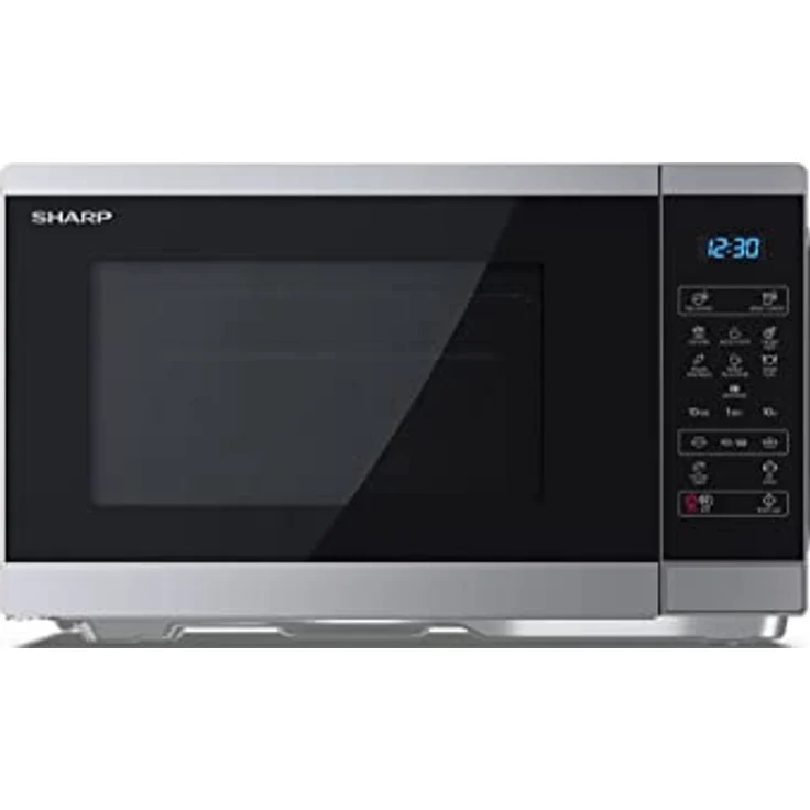 SHARP YC-MS252AE-S Mikrowelle (Mikrowelle: 900W, 11 Leistungsstufen, Auftaufunktion, Abmessungen 47,2 x 28 x 34,5 cm), silber – Bild 1