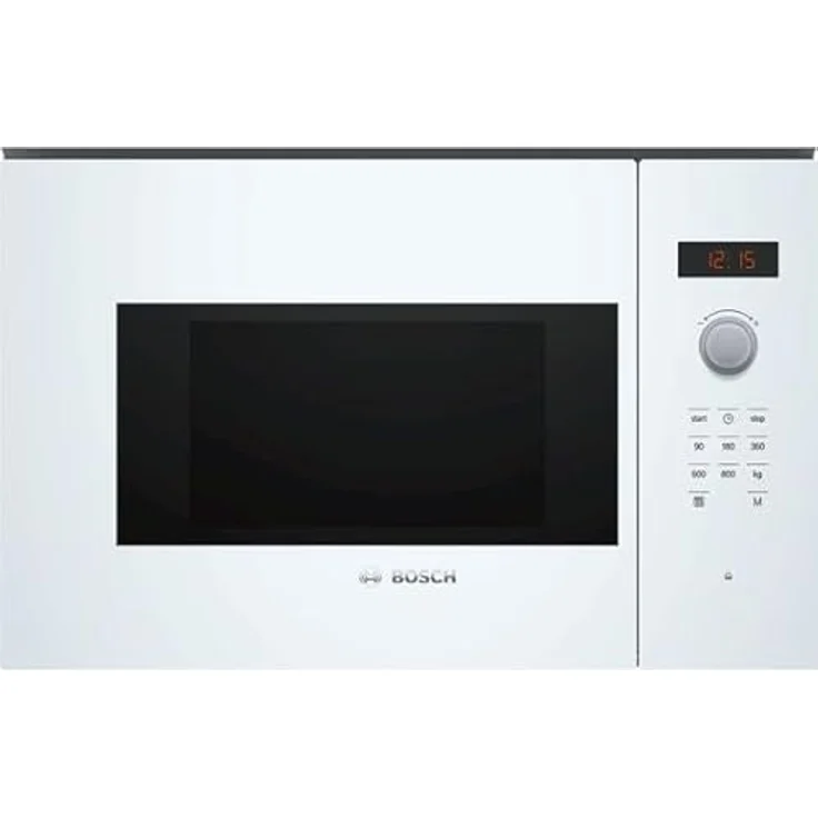 Bosch BFL523MW1F, 20-Liter Einbau-Mikrowelle mit 800 W, weiß, 7 automatische Programme, Edelstahl Innenraum und LED-Anzeige – Bild 3