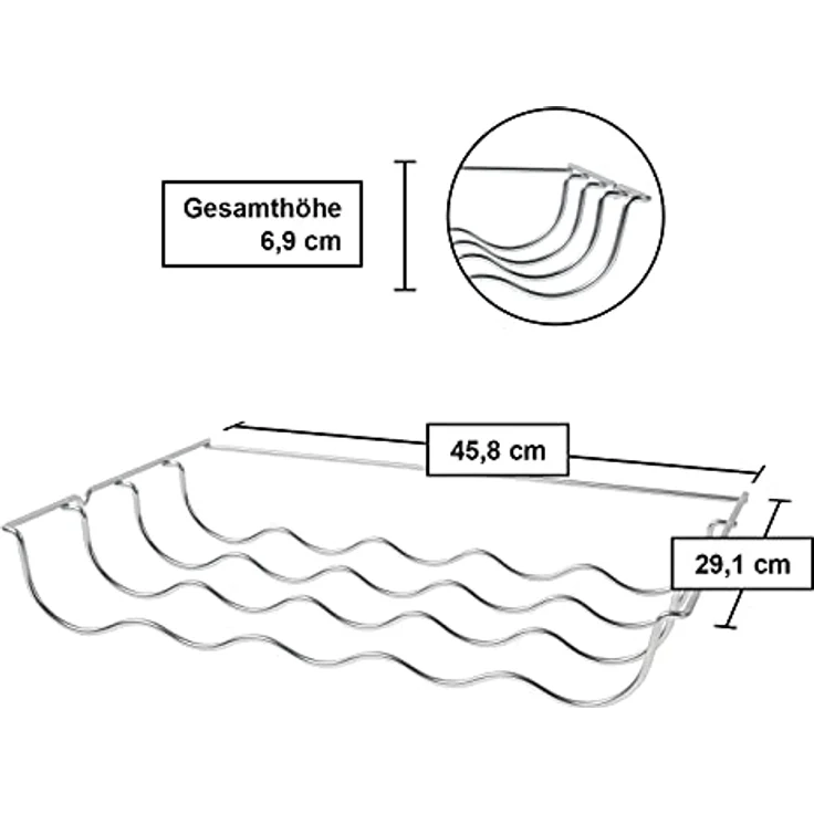 Siemens KS10Z030, Kühlgeräte-Flaschenablage, Maße 69 x 458 x 291 mm, passend für KG3xE, KG3xV, KS36F and KSxxV – Bild 2
