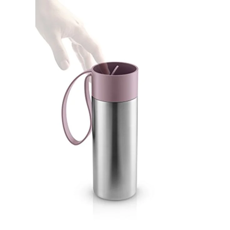 Eva Solo To Go Cup 0.35 Liter, doppelwandiger Thermobecher mit funktionalem Klickdeckel, Nordic Rose – Bild 3