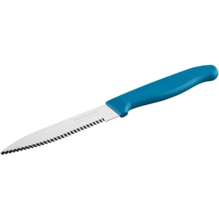 Nirosta Elemental Küchenmesser, 10,5 cm mit extra scharfem Wellenschliff und ergonomischem Griff, Made in Germany – Bild 1
