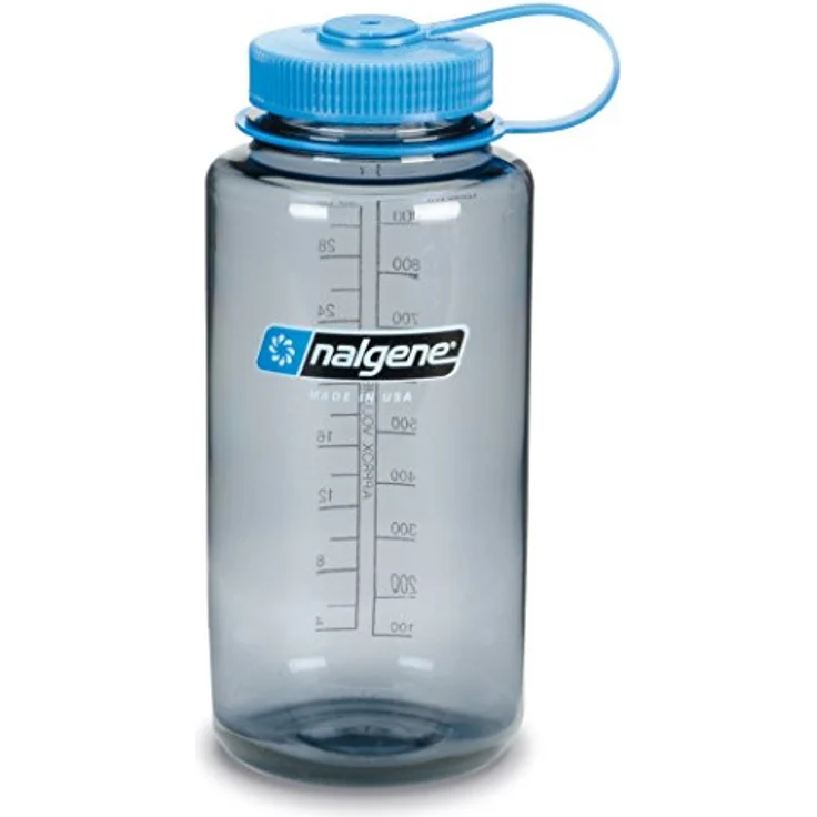 Nalgene Uni Wide Mouth 1L Trinkflasche, Grau, 1 – Bild 5