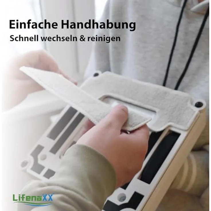 Lifenaxx Ersatz-Wischtücher (6 Stück) für LX-047 Fensterreinigungsroboter – Original Mikrofaser-Reinigungspads mit hoher Schmutzaufnahme, langlebig & passgenau – Bild 8