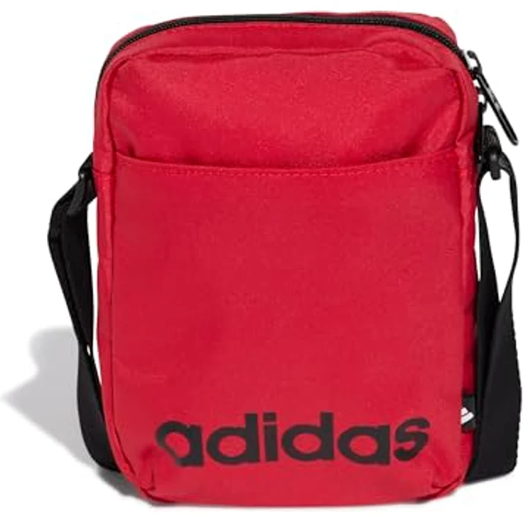 adidas Performance LINEAR ORG Umhängetasche, strapazierfähige Organizer Tasche aus 100% Polyester, 1,6 Liter Volumen, schwarz – Bild 1