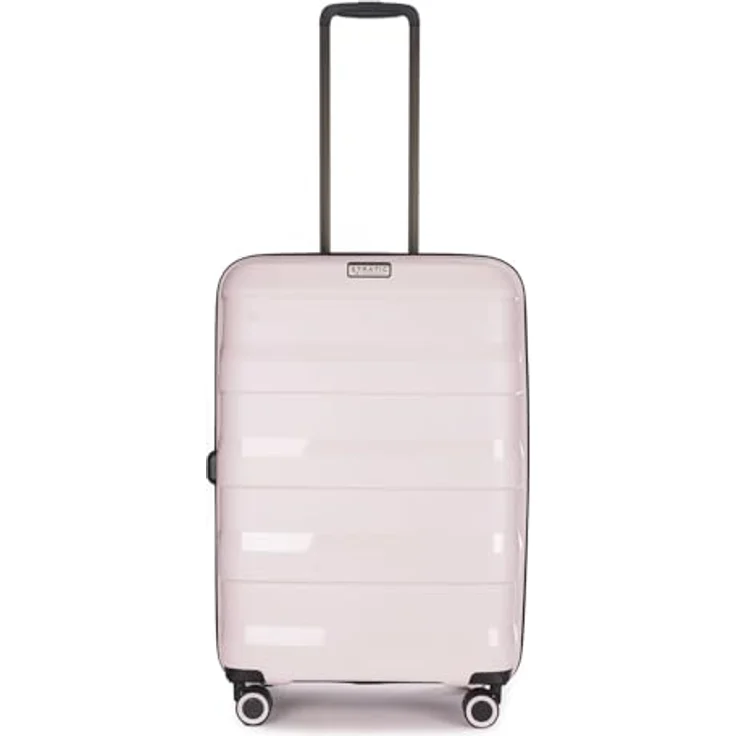 Stratic Trolley Straw + - Hartschalen Koffer M (65 cm), 4 Rollen, nachhaltig und erweiterbar, blau – Bild 2