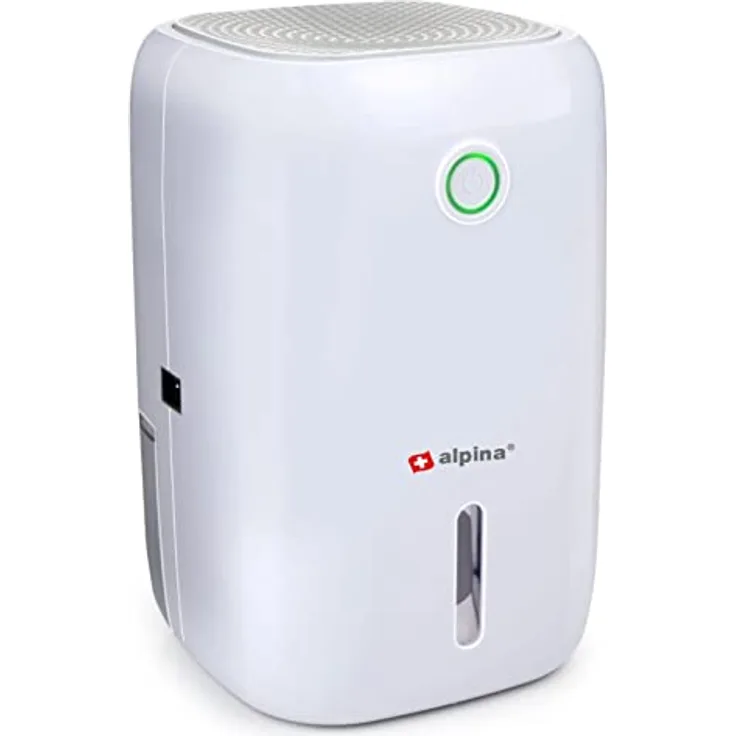 JUNG Luftentfeuchter Alpina Mini Luftentfeuchter elektrisch 22W, leise gegen Schimmel, weiß