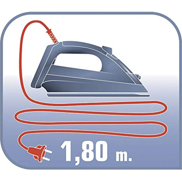 Tefal FS 4030 Trockenbügeleisen Easygliss, 1200 Watt, Durilium-Bügelsohle, weiß-dunkelrot – Bild 6