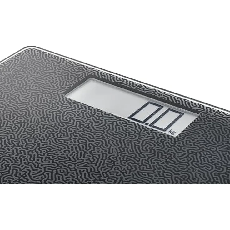 Soehnle Personenwaage Style Sense Comfort Coral, Körperwaage mit großem LCD-Display, rutschhemmender Oberfläche, bis 180kg, schwarz – Bild 4