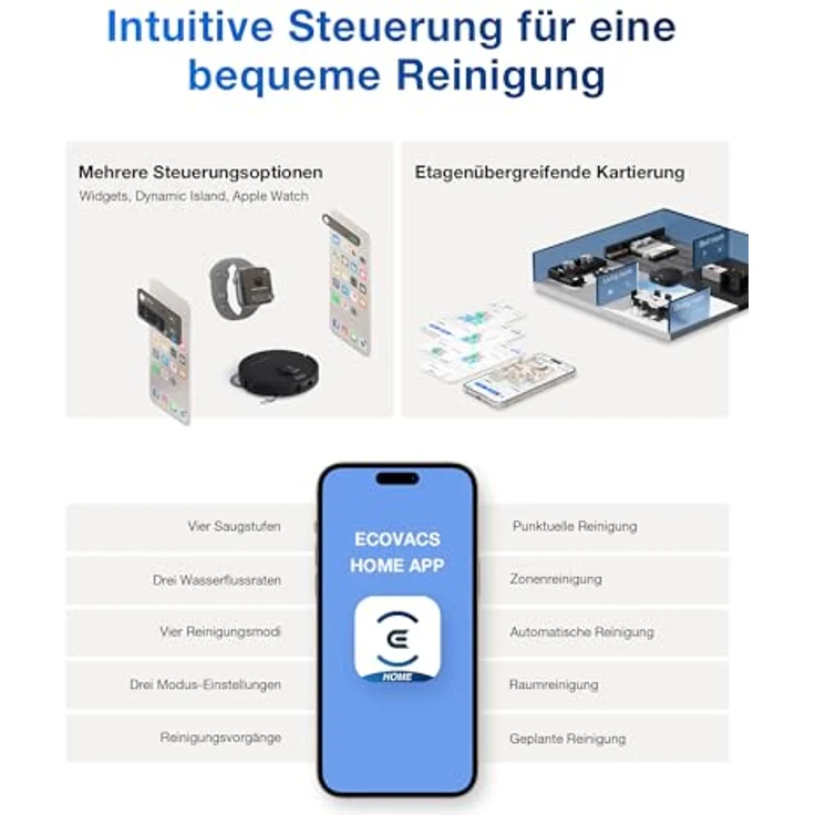 ECOVACS DEEBOT T30C Gen2, Nass-Trocken-Saugroboter mit Beutel, 25.000 Pa Saugleistung, ZeroTangle-Technologie, automatische Absaugung und Selbstreinigung – Bild 8