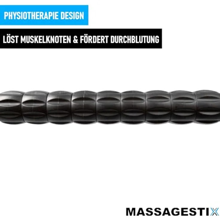 MAVURA MASSAGESTIX Muskelroller Schwarz, Selbstmassage Muskel Roller Stick Massagegerät Tiefenmassage - Preisvergleich – Bild 2