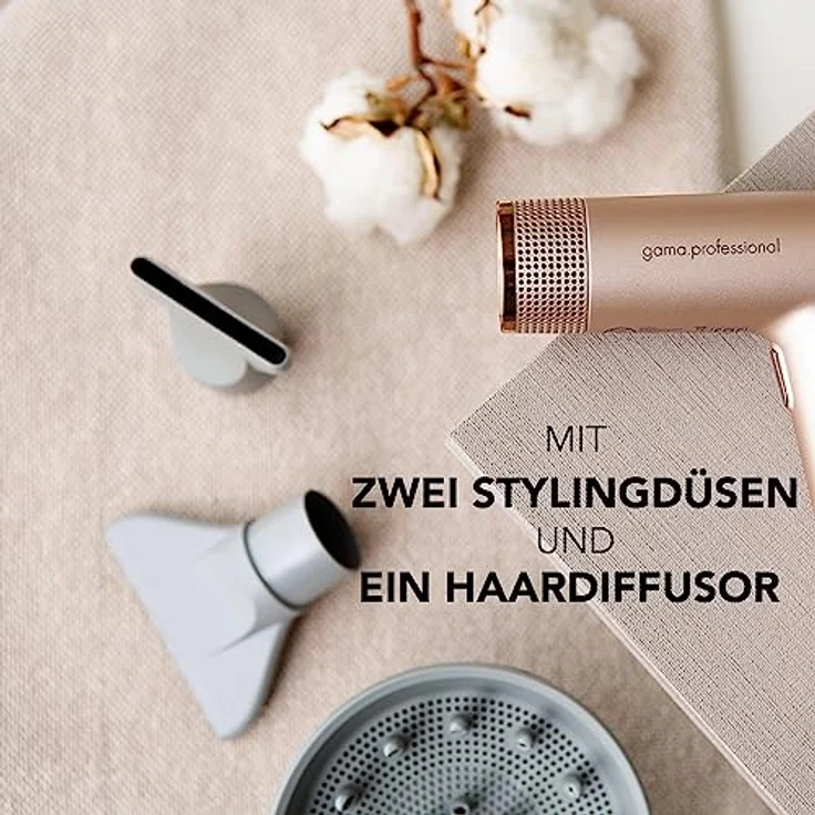 Gama Italy Professional Professioneller Haartrockner iQ Perfetto - ION-Technologie - Für gesundes und glänzendes Haar, 30% schneller, Ultraleise, Nur 294 g – Bild 4