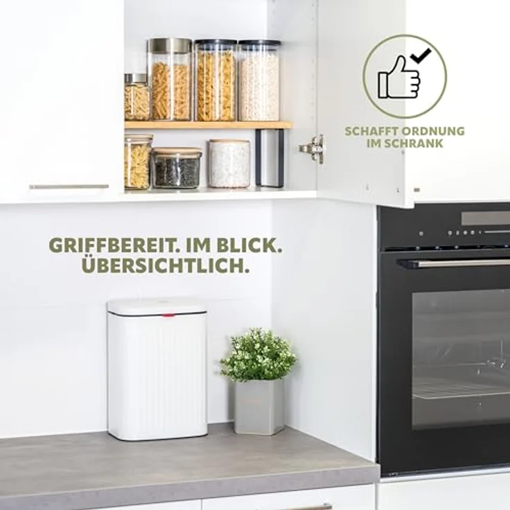 Bremermann Küchenregal, freistehend, Bambus, 50 cm breit, Schwarz – Bild 3
