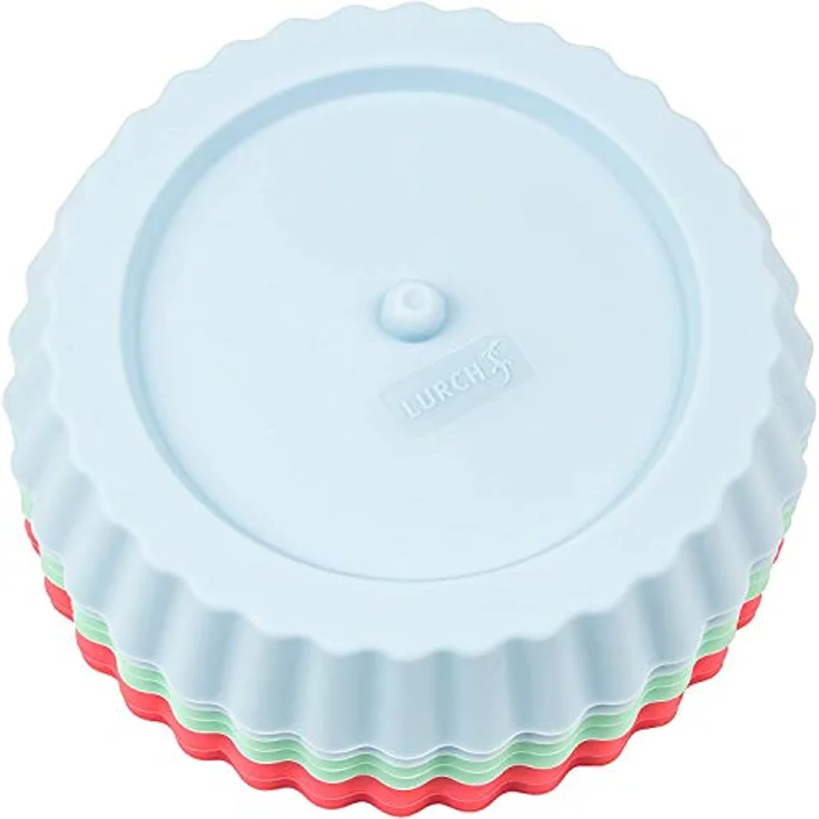 Lurch 83016 Flexi Form Tortelett 6er Set, Silikon, mehrfarbig, 12 x 12 x 2 cm – Bild 6