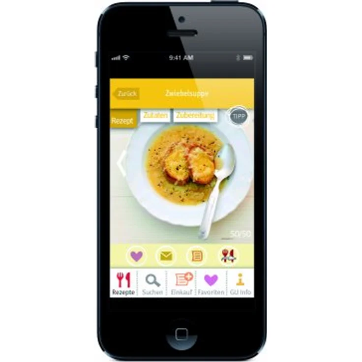 Beurer KS 800 Rezeptwaage, Küchenwaage mit Rezeptanzeige, Bluetoothverbindung zur Smartphone Rezepte-App, 5 kg Tragkraft, wiederaufladbarer Akku, schwarz – Bild 2