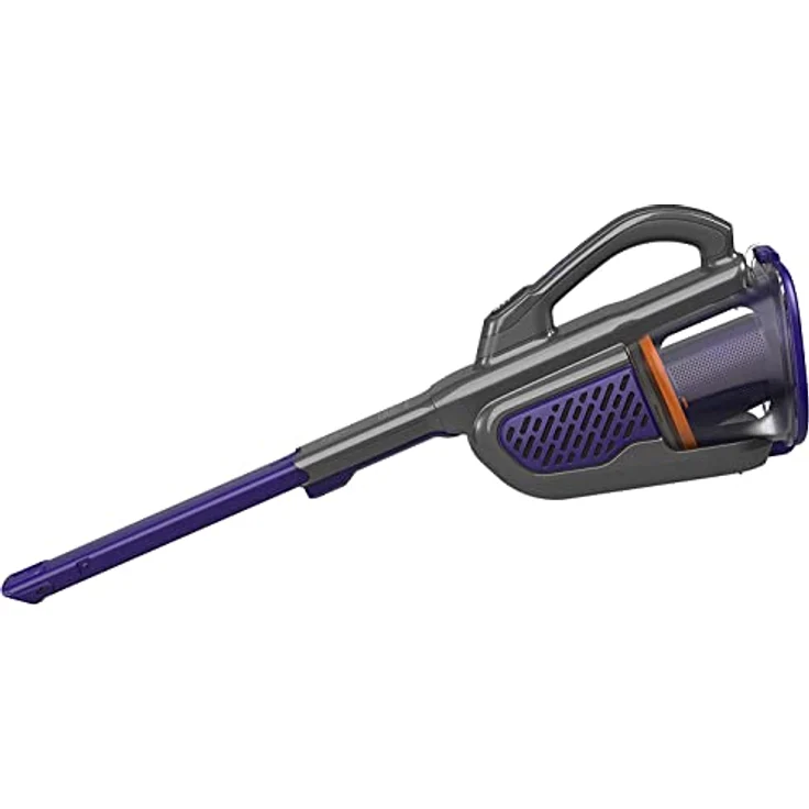 Black+Decker 36 Wh - 18 V Akku-Handstaubsauger Dustbuster Pet mit smart tech (mit Cyclonic Action, integrierte ausziehbare Fugendüse, inkl. Tierhaarbürste, Ladestation mit Wandhalterung) BHHV520BFP – Bild 3