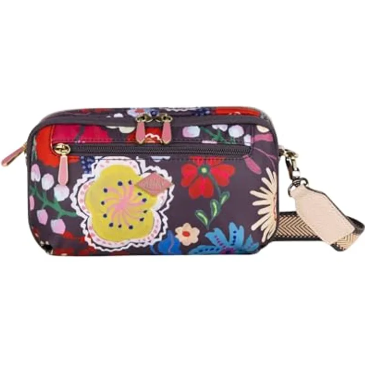 Oilily Tide Spirits Sutton, Umhängetasche 22 cm aus strapazierfähigem Polyester mit Reißverschluss und verstellbarem Umhängeriemen