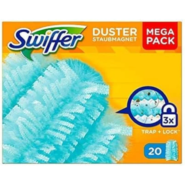 Swiffer Staubmagnet Tücher, Mega Nachfüllpack, 1er Pack (1 x 20 Stück) – Bild 2