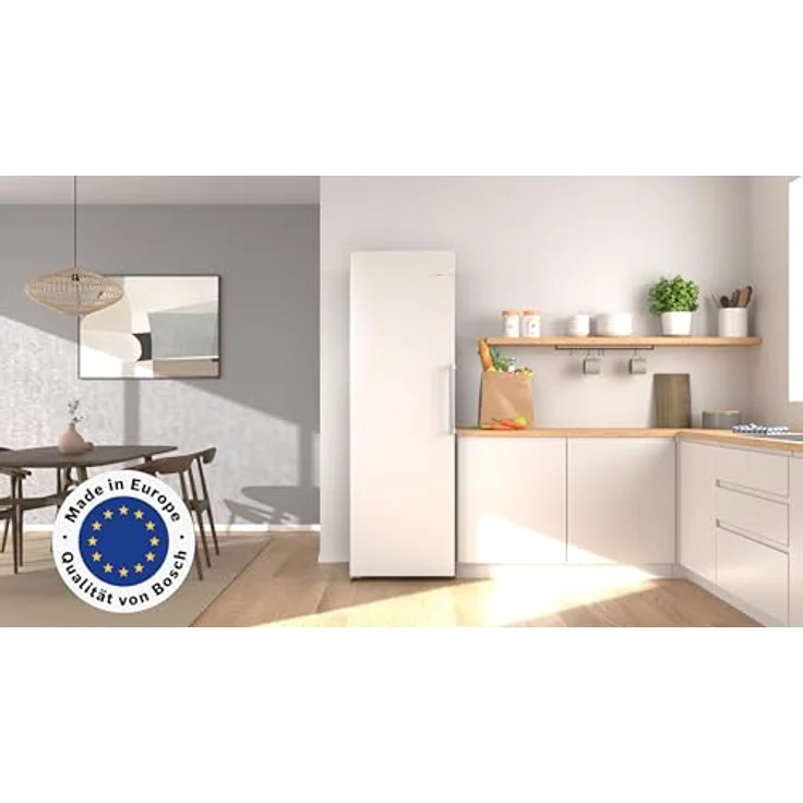 Bosch KSN36VWCG Serie 4, Freistehender Kühlschrank, 402 l Kühlvolumen, VitaFresh Frischesystem, Weiß – Bild 2