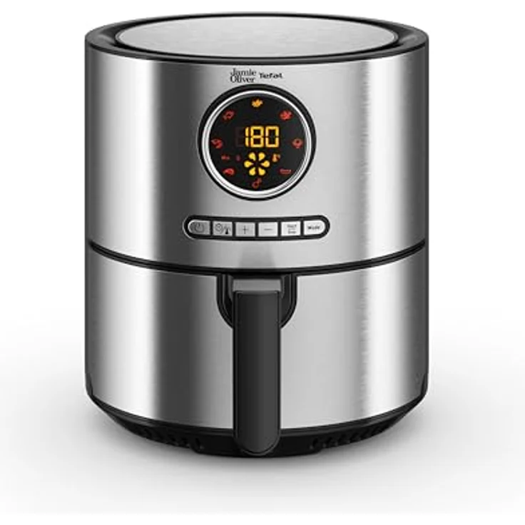 Tefal Jamie Oliver Ultra Fry Heißluftfritteuse, 1630 W, XL 4,2 L, Touchdisplay, 8 Auto-Programme, Edelstahl, EY11JD10 – Bild 2