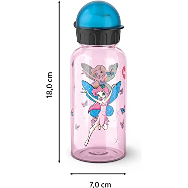 Emsa Trinkflasche Kids Tritan, 0.4 L, 100% auslaufsicher mit phantasievollen Motiven, bunt – Bild 3