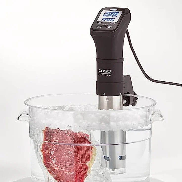 Caso SV 1200 Pro Smart Sous-Vide Garer, 1200 Watt, Themo Control, schwarz-silber – Bild 4