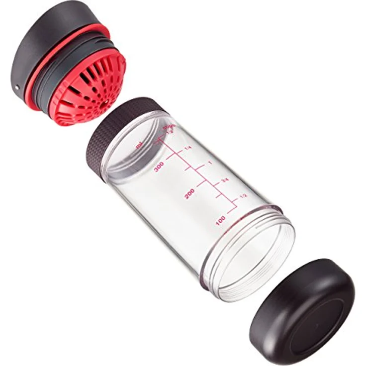 Tefal Ingenio K20730 Dressing Mixer 19 cm, Kunststoff-Silikon, schwarz-rot-transparent – Bild 2