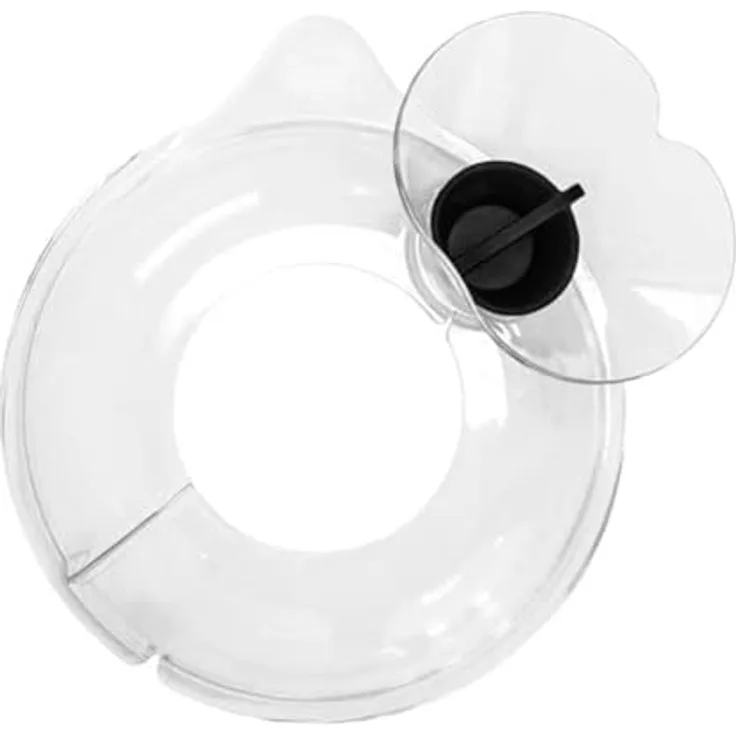 Kitty Professional Profi-Spritzschutz Zuhälter für Kitchen Aid 6,6 und 6,9 Liter Küchenmaschinen | 360° Rundum-Schutz | Verschließbarer Aufsteck-Trichter | Hochwertiges Tritan | Transparent